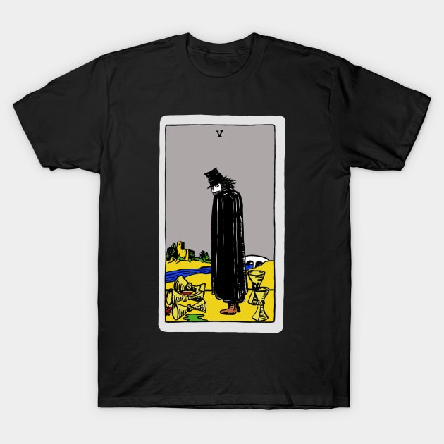 Babadook Five of Cups Tarot T-Shirt by This Is Fun, Isn’t It.